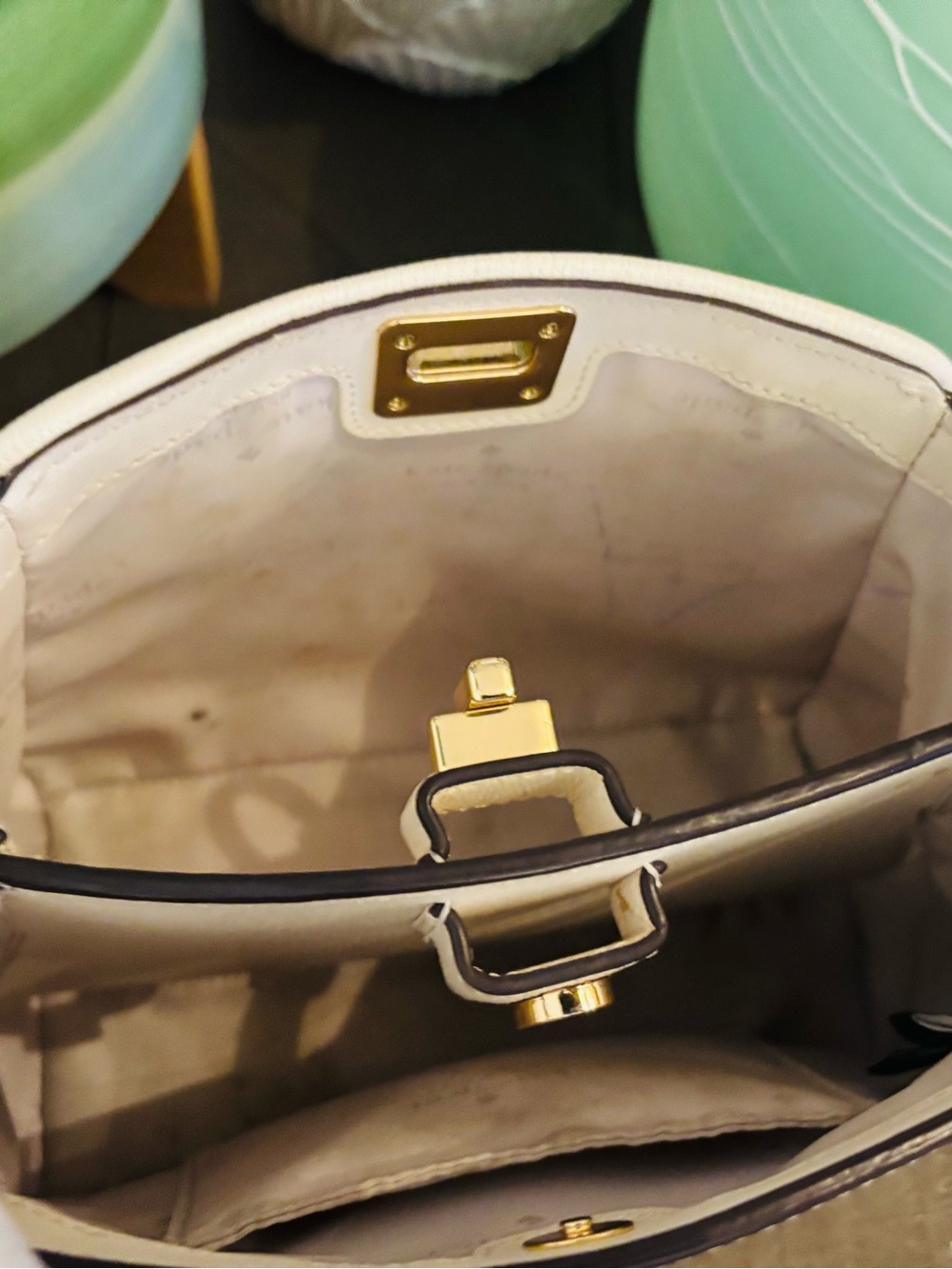 Kate Spade Needle Point Flowers, Top-Handle Satchel in Cream, Purse & Wallet Set - Picture 10 of 10